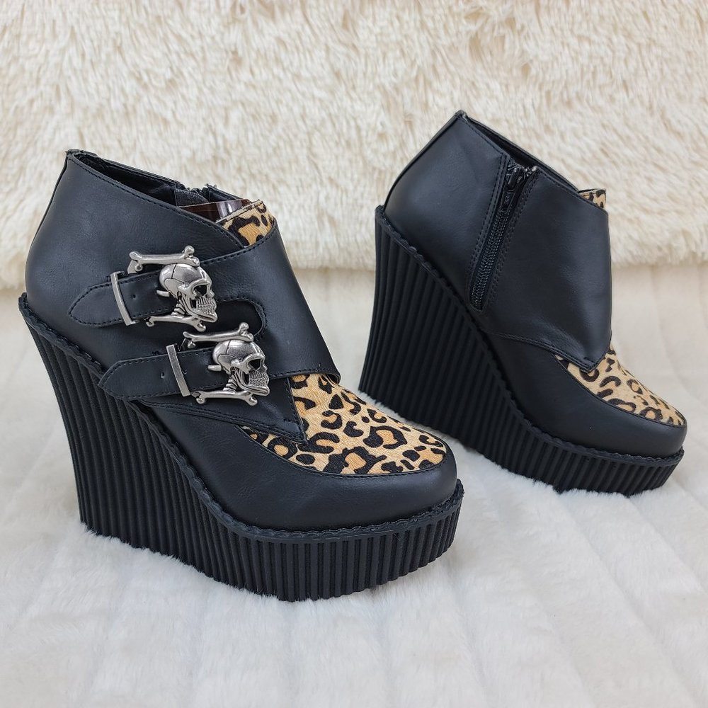 Demonia Wedge Platform Monk Creeper - Picture 6 of 8